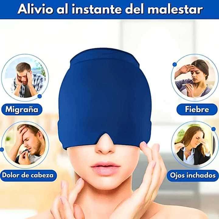 Dile Adiós a los dolores de cabeza con el Gorro Terapéutico 360°- Frío y Calor.