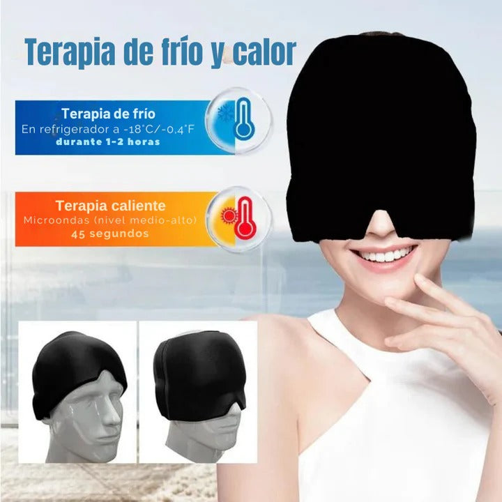 Dile Adiós a los dolores de cabeza con el Gorro Terapéutico 360°- Frío y Calor.