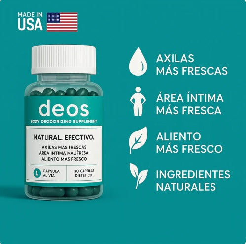 Deos - Desodorante corporal - "Vive sin preocuparte, solo disfruta"
